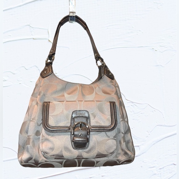 Coach Campbell Nwot Signature Hobo Bag (Style F24742 $378)